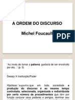 A ORDEM DO DISCURSO DE FOUCAULT