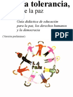 La Tolerancia, Umbral de La Paz. Guía Didáctica de Educación