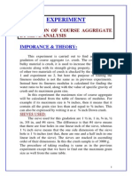 To Find Gradation of Coarse Aggregate by Sieve Analysis