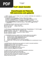 Download 100_EXERCICIOS_COM_GABARITO_CLASSIFICACAO_DE_PALAVRAS Prof Gizeli Costa wwwgizelitk by Gizeli Costa SN20169972 doc pdf