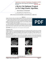 Literature Review On Optimum Tropical Cyclone Eye Fix Using Genetic Algorithm