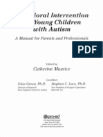 Behavioral Intervention For Young Children With Autism - Maurice, C. (1996)