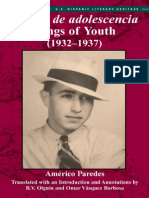 Cantos de Adolescencia / Songs of Youth (1932-1937)