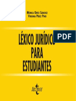 Diccionario - Lexico Juridico Para Estudiantes Editorial Tecnos