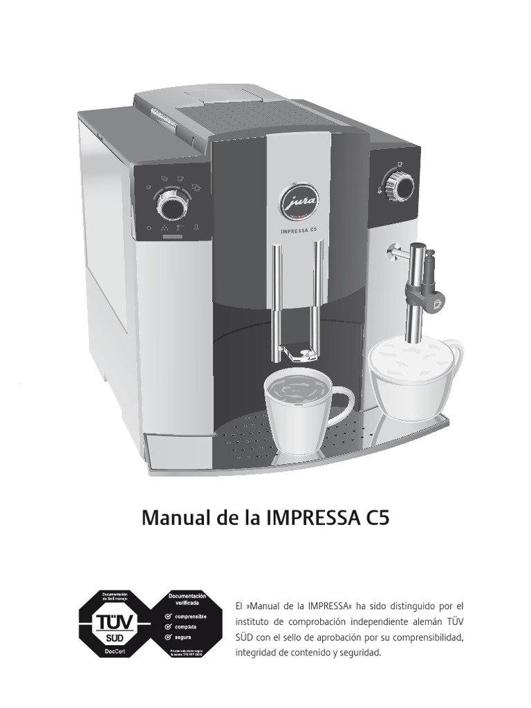 Download Manual Jura Impressa c5 Espanol[1] | café | Conmutador de red