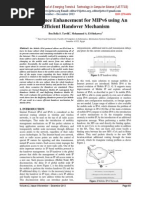 Performance Enhancement For Mipv6 Using An Efficient Handover Mechanism