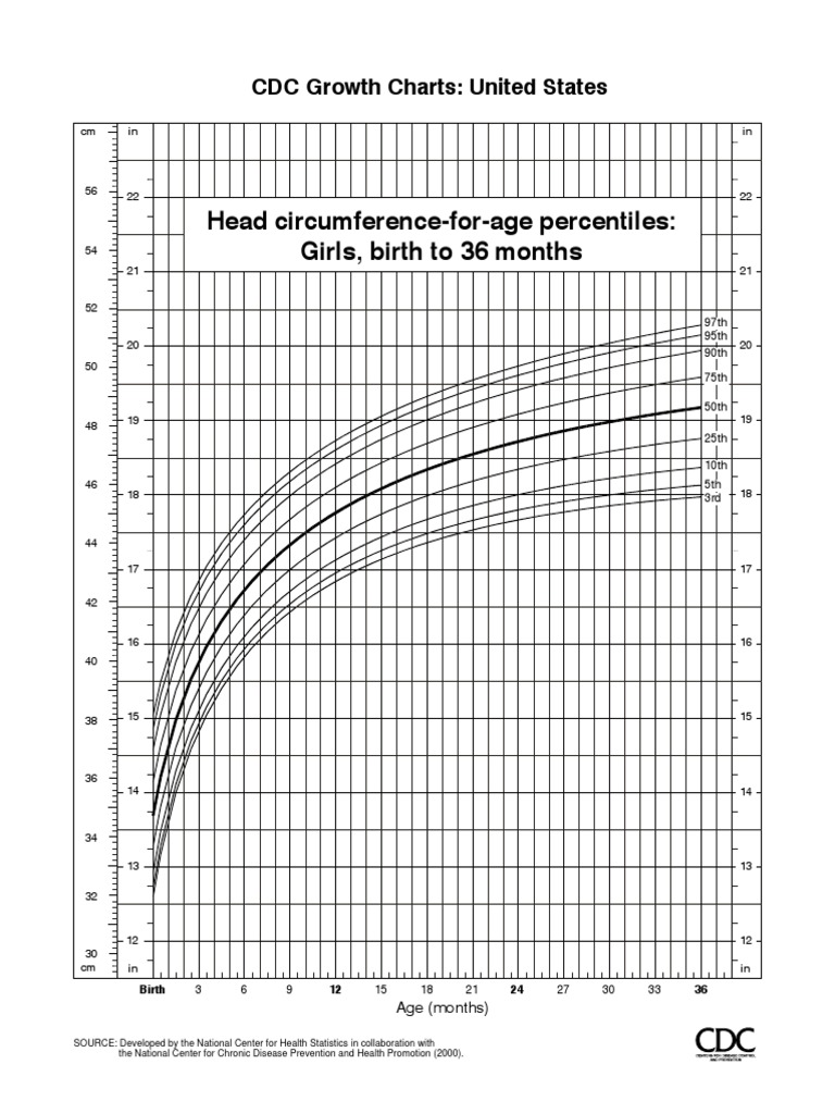 Head Circumference For Age Chart PDF Percentile Health Economics