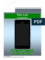 Sony Xperia M Part List - Mechanical - 1277-1358 - Rev3