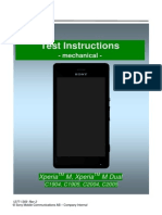 Sony Xperia M Test Instructions Mechanical - 1277-1359 - Rev2