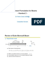 Finite Element Formulation for Beams 4D9_handout2