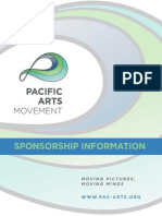 Sponsorship Packet for Pacific Arts Movement
