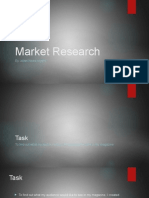 Market Research: by Jelani Hines-Rogers