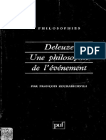 Zourabichvili Deleuze Une Philosophie de L'evenement