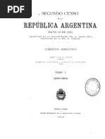 Censo de Argentina de 1895. Tomo 1. | PDF