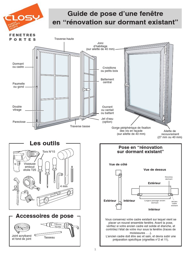 Comment changer le joint d'une fenêtre : guide pour les joints pour  rainure, ouvrant et dormant