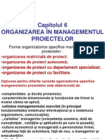 Capitolul 6 Organizarea În Managementul Proiectelor: Forme Organizatorice Specifice Managementului Proiectelor