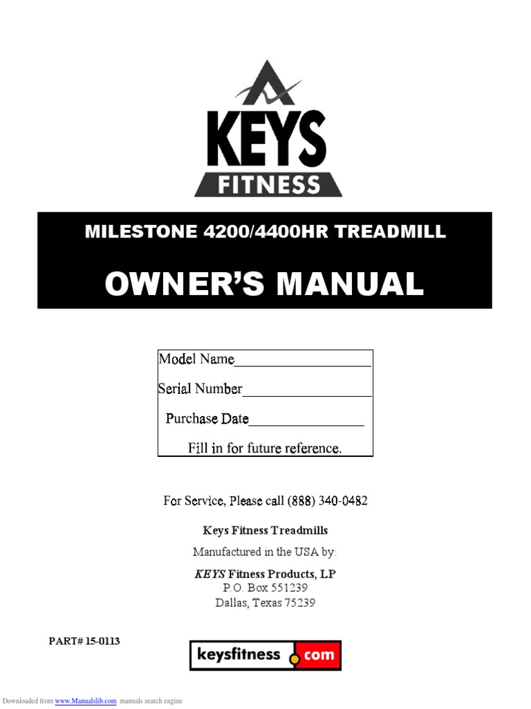 Milestone 4200, PDF, Treadmill