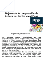 Mejorando La Comprensión de Lectura de Textos Científicos