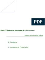 PP01 - Cadastro Fornecedor (Compras)- Apresentacao