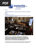 15-12-2013 e-consulta.com - Aprueban diputados en su última sesión 15 iniciativas de Moreno Valle