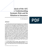 An Analysis of The AIG Case: Understanding Systemic Risk and Its Relation To Insurance