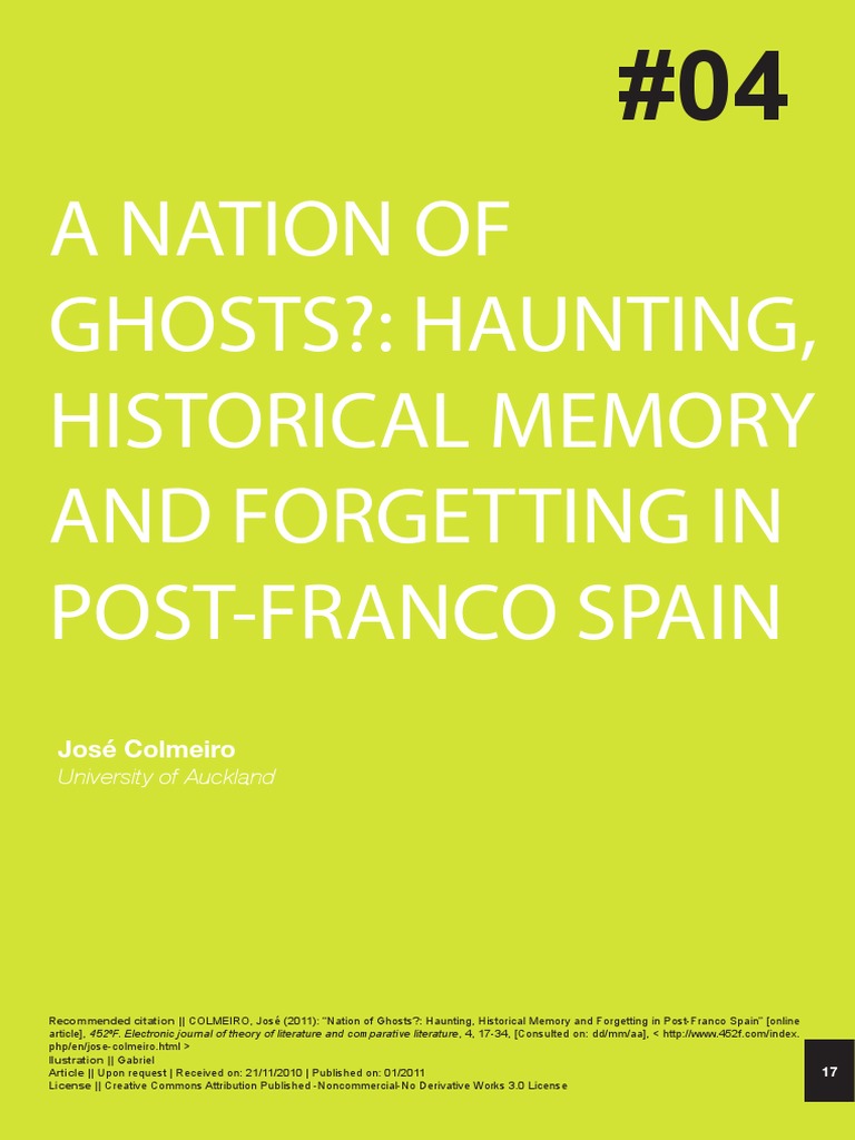 Nation Of Ghosts Identity Social Science Cultural Studies - 