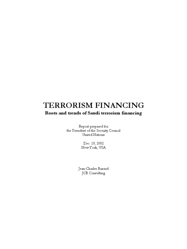 Saudi Sources of Terrorism Financing | PDF | Al Qaeda | World Politics