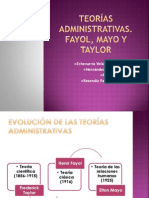 Teorías Administrativas