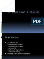 Exam 1 Review