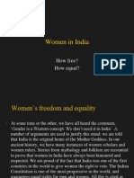 Women in India: How Free? How Equal?