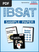 IBSAT Model Paper 1