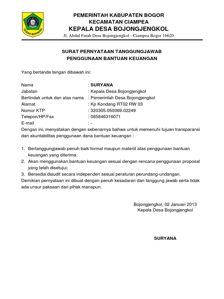 Proposal Pengaspalan Jalan Desa Bojongjengkol  PDF