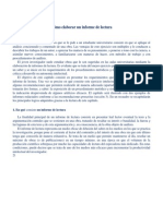 Cómo Elaborar Un Informe de Lectura