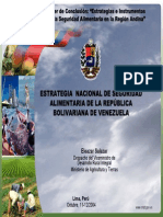 Estrategia Nacional de Seguridad Aliment Aria