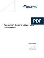 PeopleSoft General Ledger v9.1 - Training Agenda