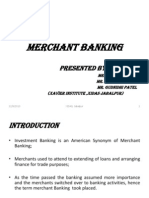Merchant Banking: Presented By