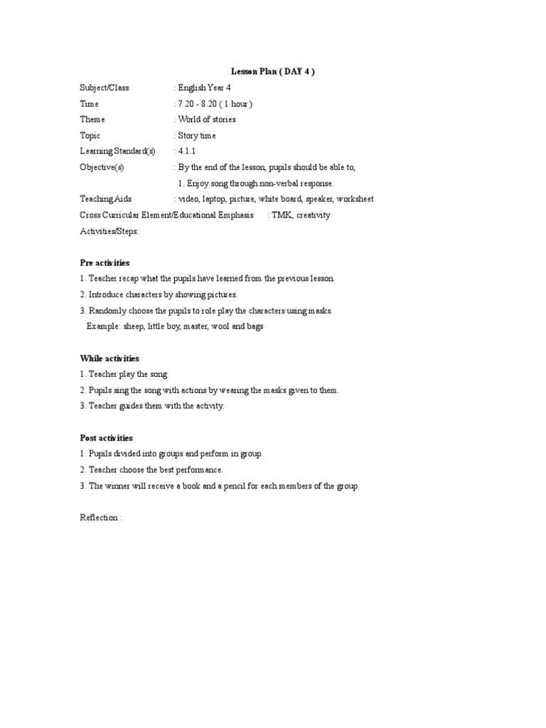 Language Art Day 5 | PDF
