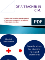 Roles of A Teacher in C