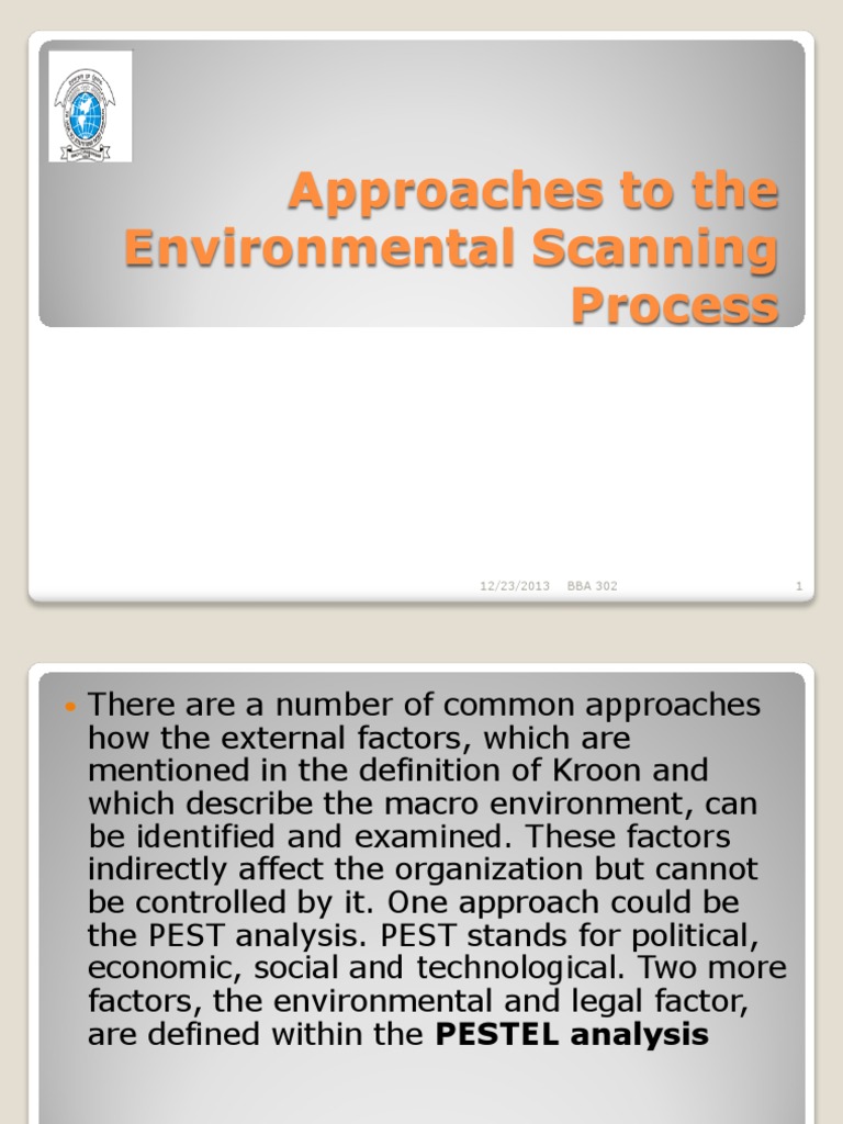 Approaches To The Environmental Scanning Process2 | PDF | Business ...