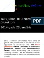 Tālis Juhna: studijas, zinātne un inovācija 