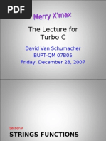 The Lecture For Turbo C