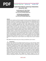 The Optimal Engineering Design For Natural Gas Dehydration Process by TEG