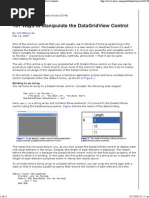 101 Ways To Manipulate The Datagridview Control: Wei-Meng Lee