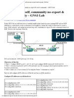 ROUTE 642-902 Training BGP Next-Hop-Self, Community No-Export