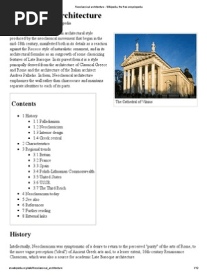Neoclassical Architecture Art Media Style