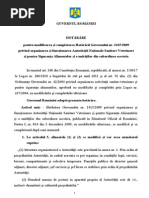 Proiect Modificare Si Completare HG Nr. 1415 2009_15572ro