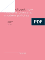 Bartlett, J. & Miller, C. (2013). How Twitter is Changing Modern Policing. Demos, London.