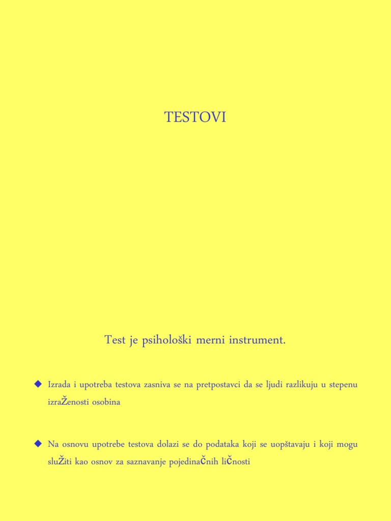 Testovi | PDF