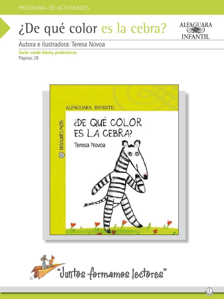 De Qué Color Es La Cebra | PDF | Cebra | Color