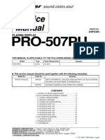 Pioneer Pro-507pu Series Parts List, Service Manual No Schematics